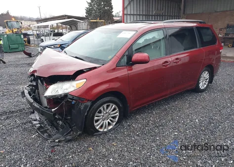 2012 Toyota Sienna Xle V6 8 Passenger из США, поврежденный, VIN 5TDYK3DC3CS203596